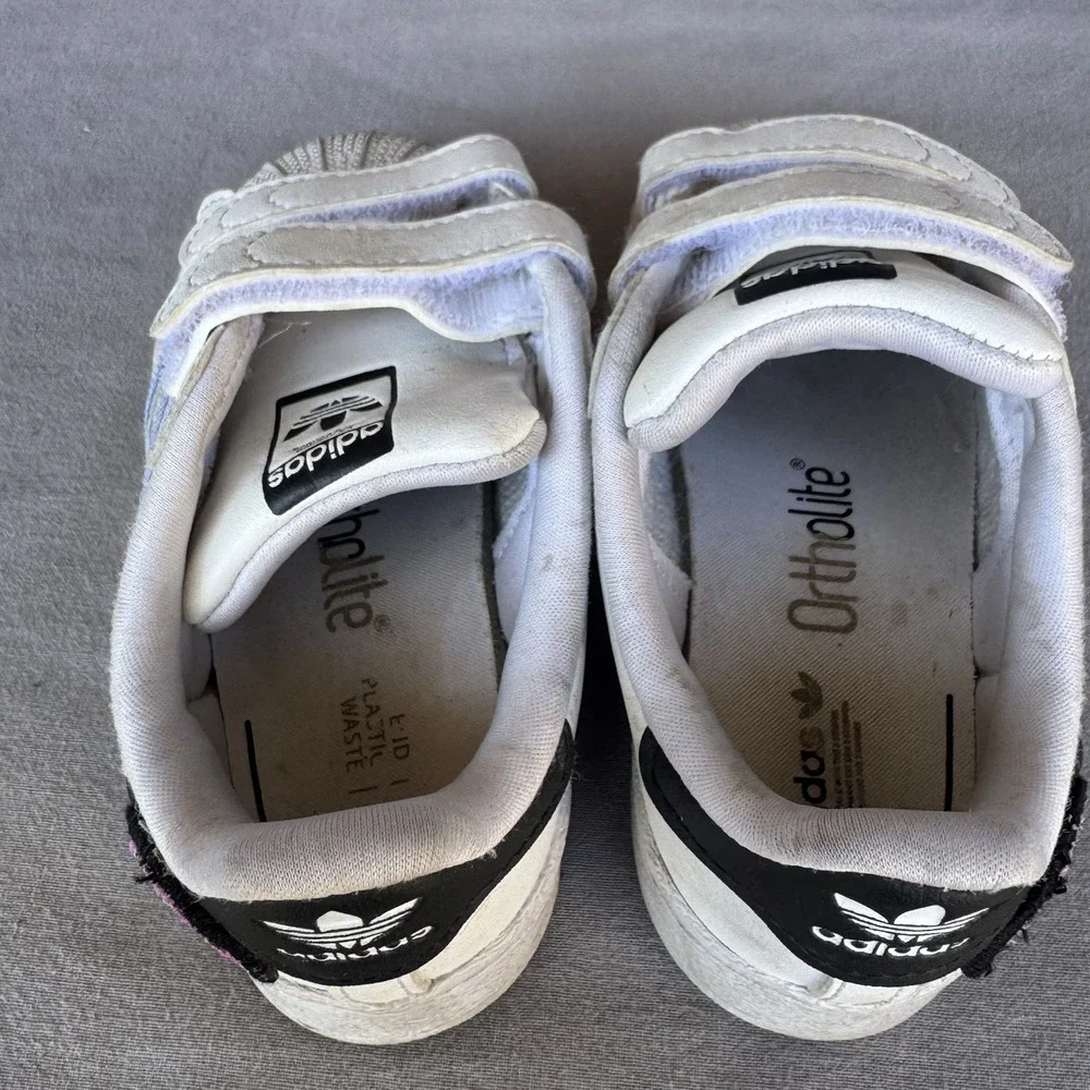 Size 7k - adidas Superstar Little Kid 'Rainbow‎ Decal'